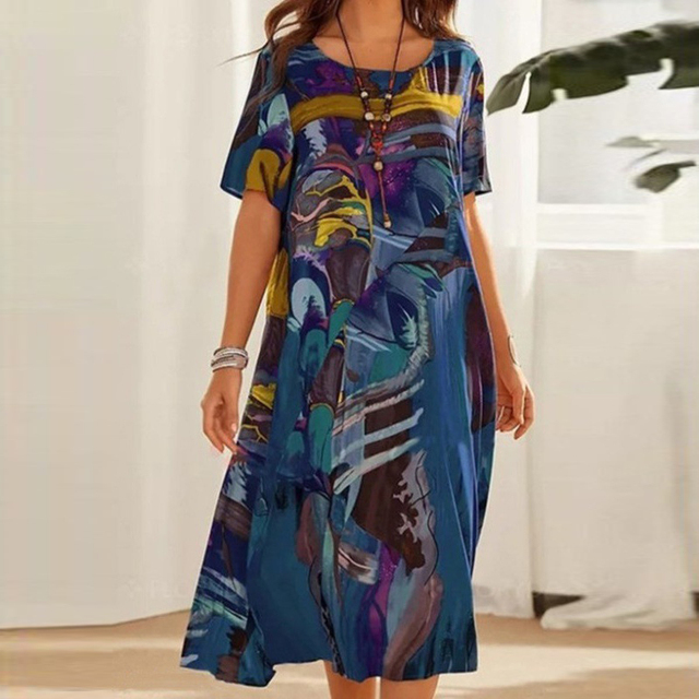 Joelle | Einfaches Fließendes Kleid