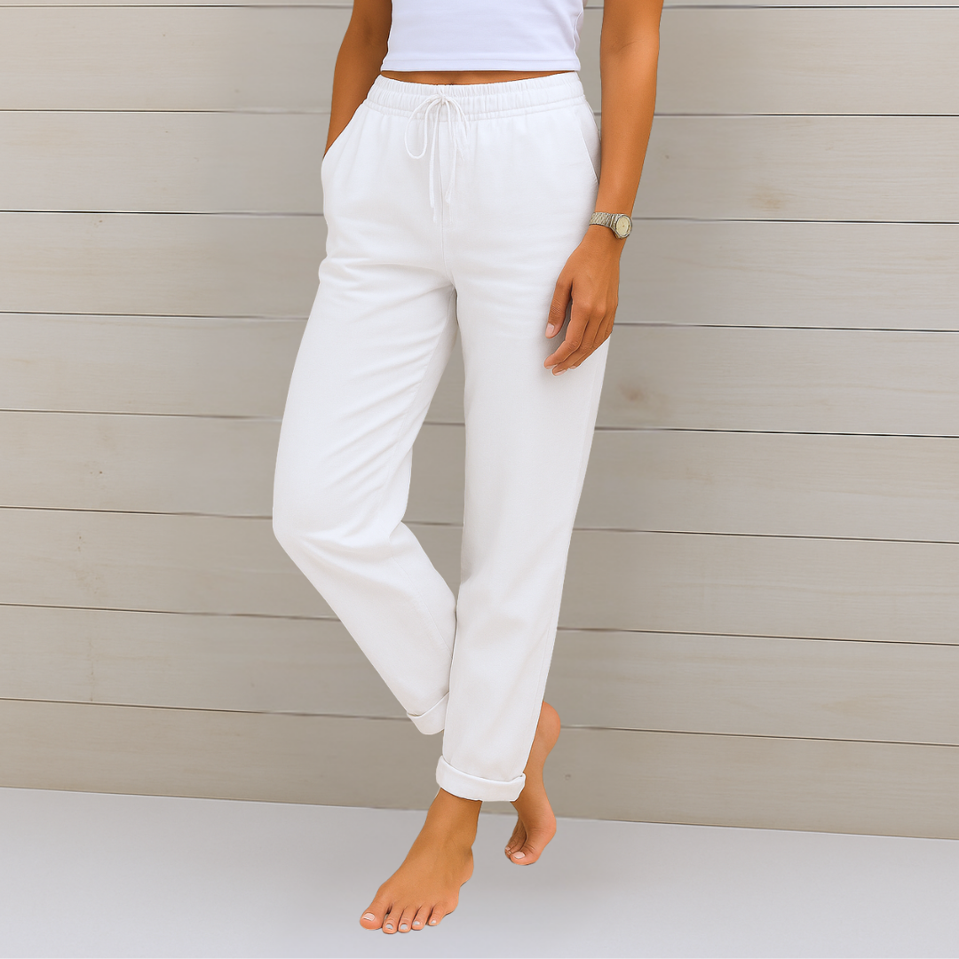 Anne | Premium Atmungsaktive Leinen Stretchhose
