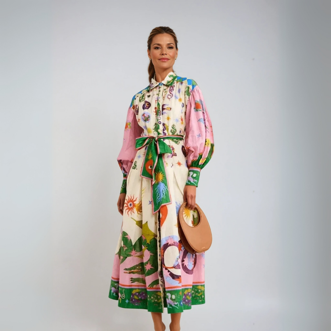 Dorthe™ | Schickes italienisches Maxikleid