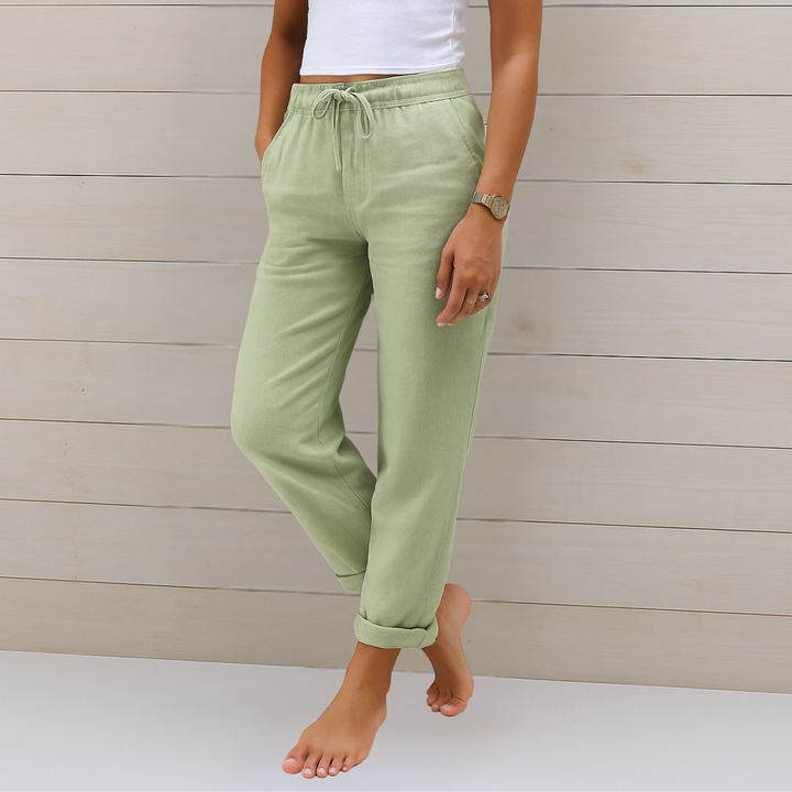 Anne | Premium Atmungsaktive Leinen Stretchhose