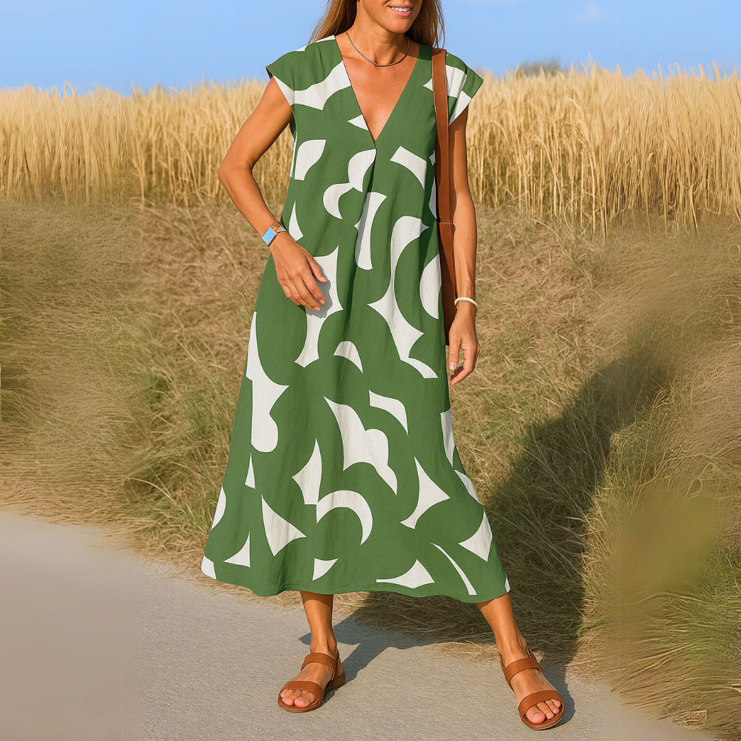 VALÉRIE | LEICHTES V-AUSSCHNITT-KLEID