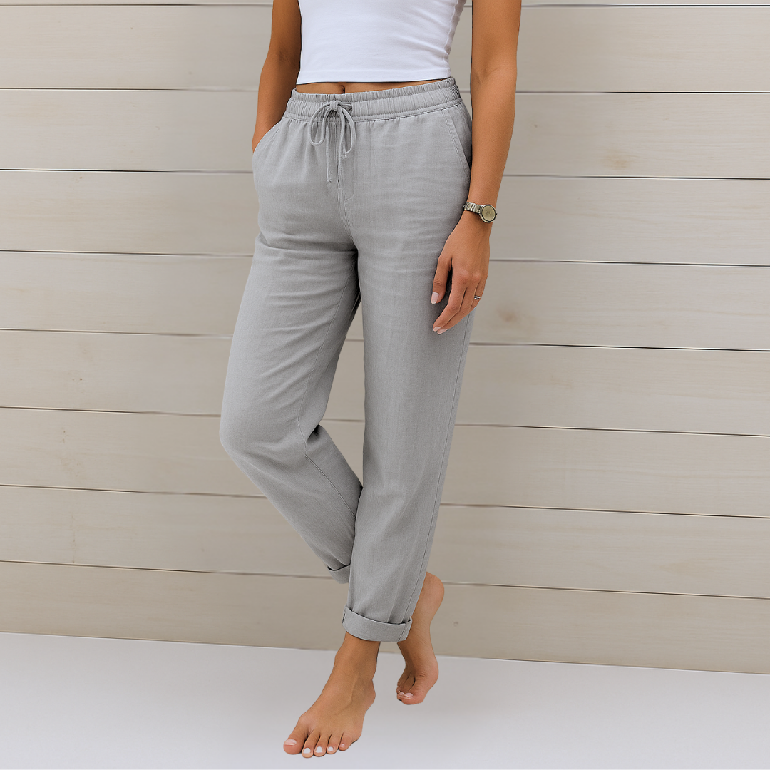 Anne | Premium Atmungsaktive Leinen Stretchhose
