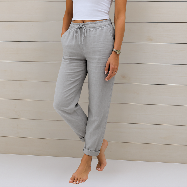 Anne | Premium Atmungsaktive Leinen Stretchhose