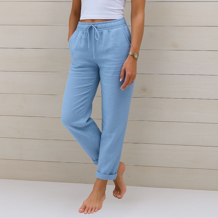 Anne | Premium Atmungsaktive Leinen Stretchhose