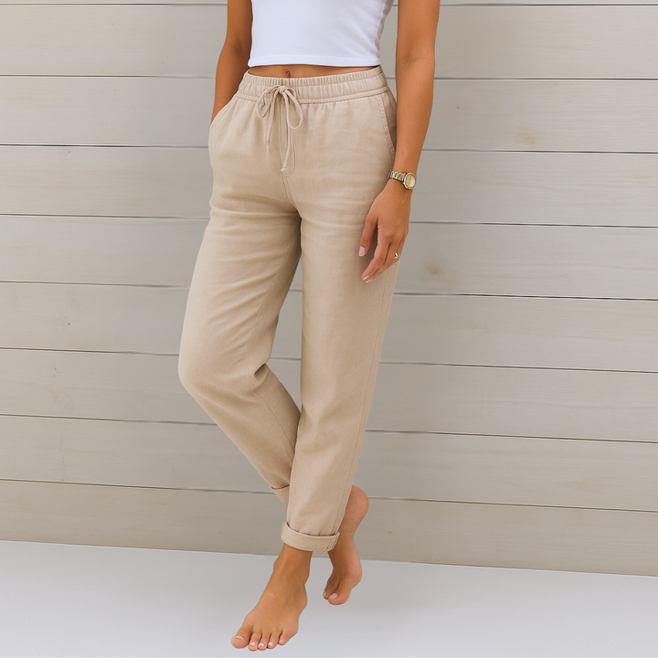 Anne | Premium Atmungsaktive Leinen Stretchhose