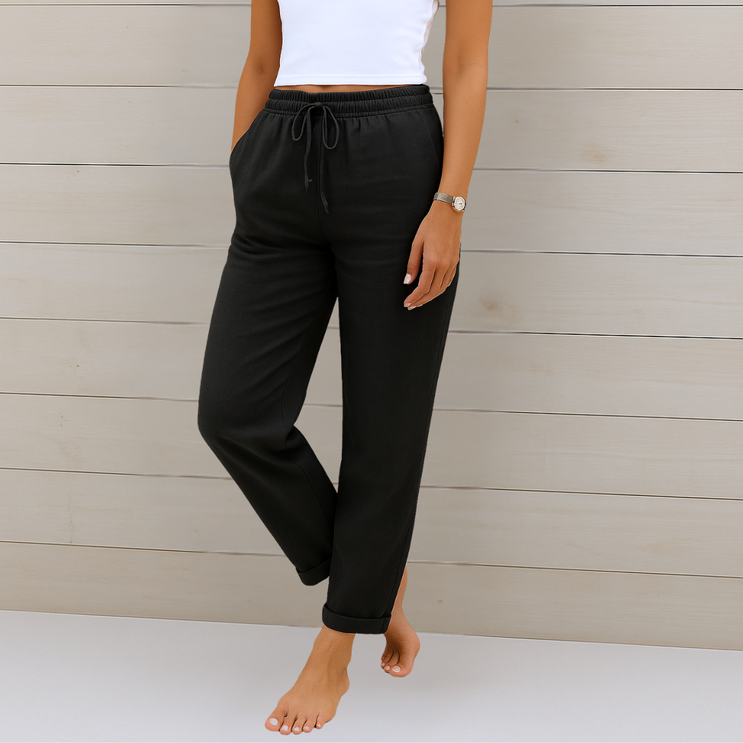 Anne | Premium Atmungsaktive Leinen Stretchhose