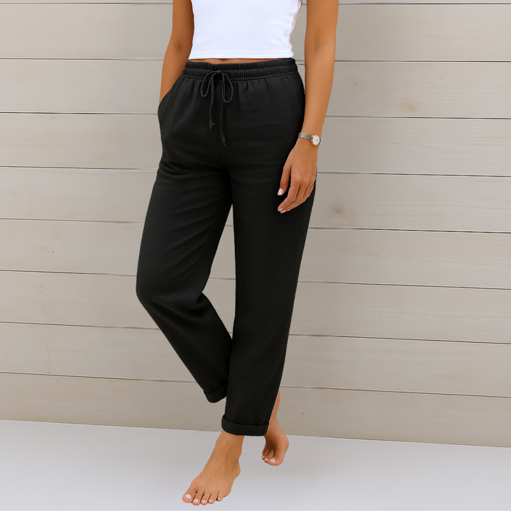 Anne | Premium Atmungsaktive Leinen Stretchhose
