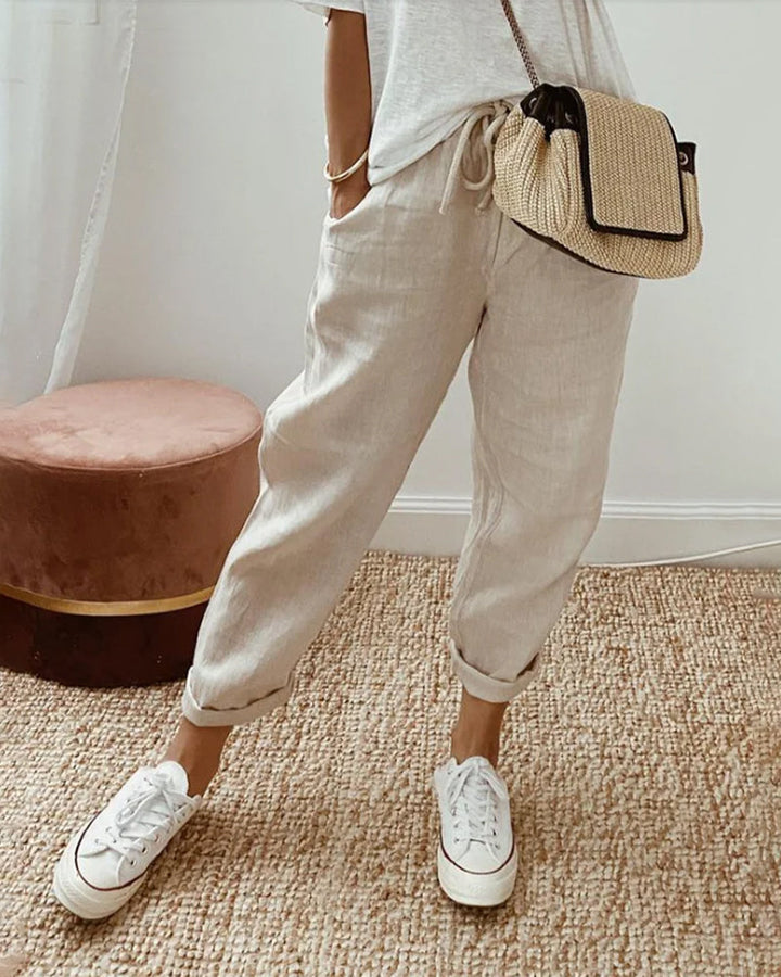 LUCY - Anti-Schweiß Luxus Leinenhose