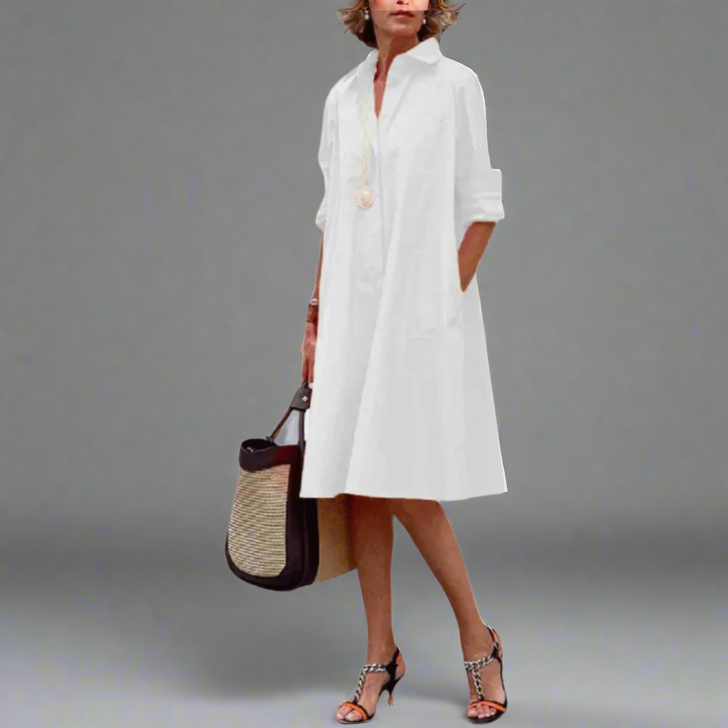 SANDRINE | BEQUEMES UND ELEGANTES POLOKLEID