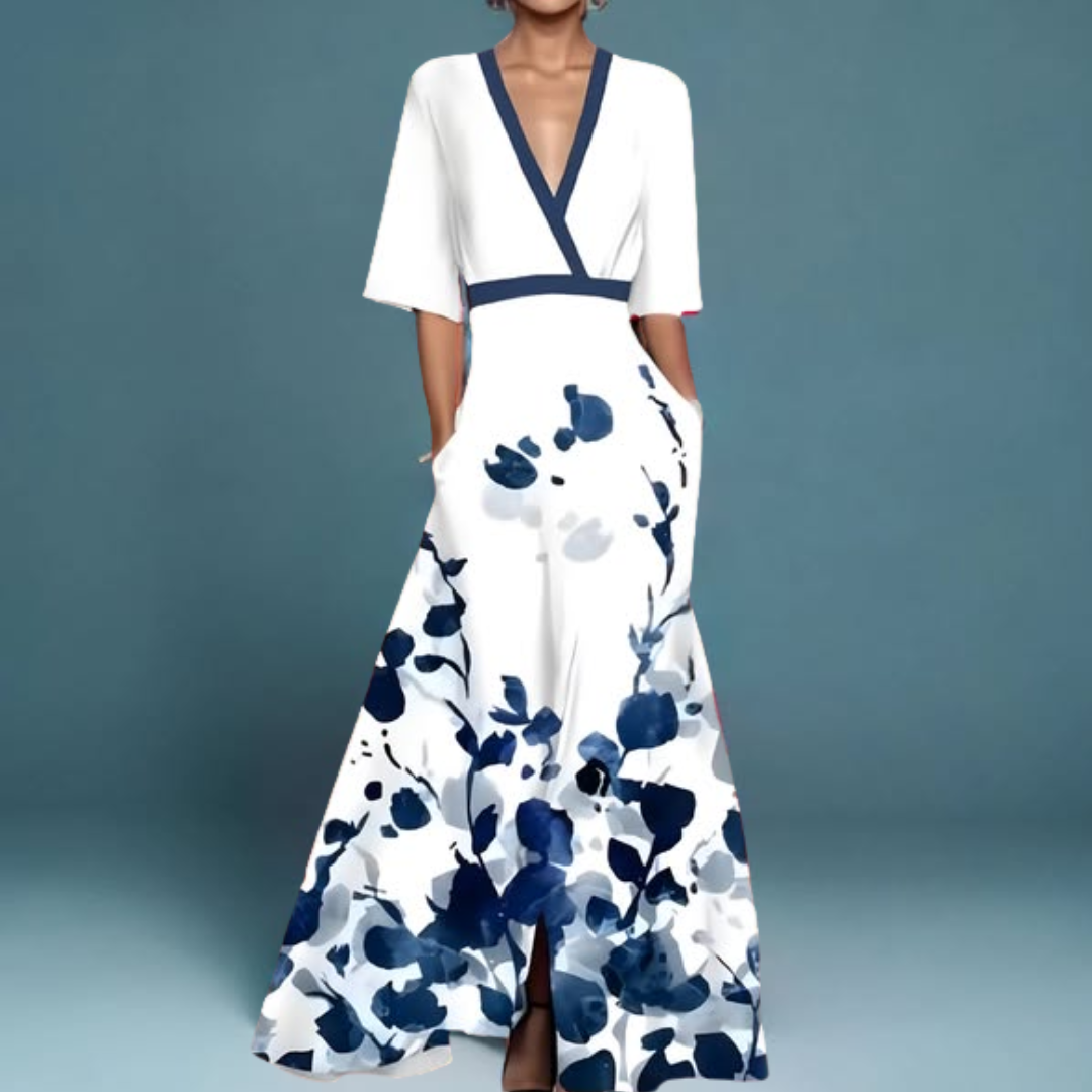 Michelle™ - Elegantes Blumen-Wickelkleid