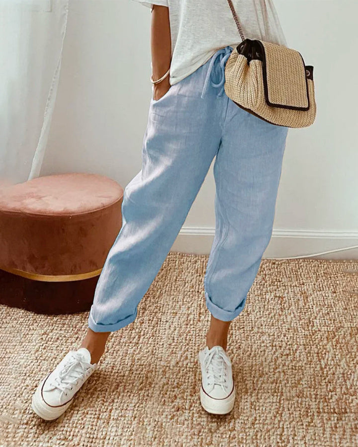 LUCY - Anti-Schweiß Luxus Leinenhose