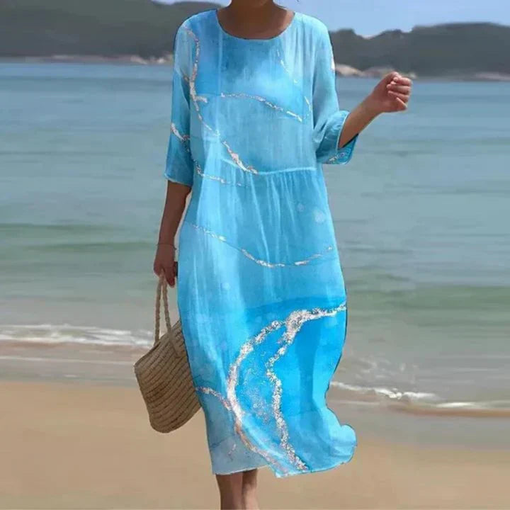 Margareta | Elegantes Blumen Kleid