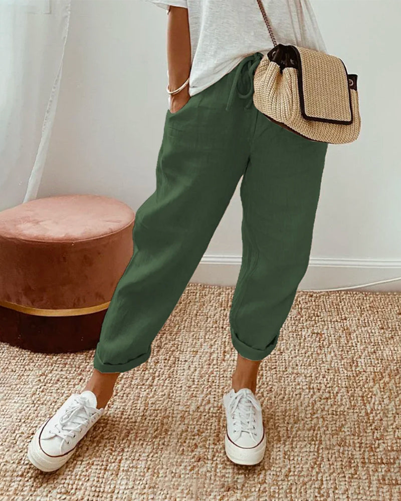 LUCY - Anti-Schweiß Luxus Leinenhose