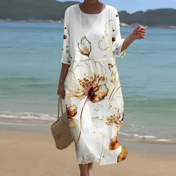Margareta | Elegantes Blumen Kleid
