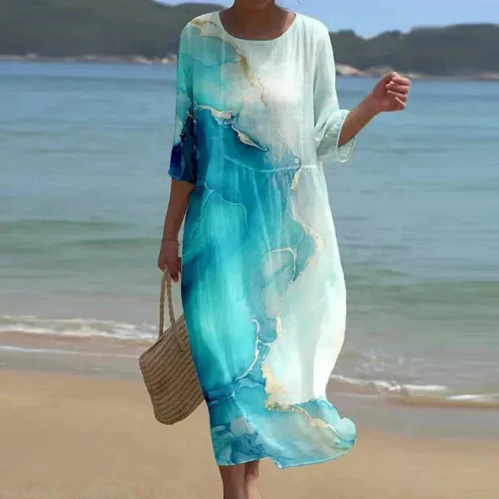 Margareta | Elegantes Blumen Kleid