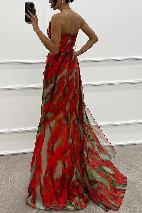 Mia™ | Vibrantes Drapiertes Kleid