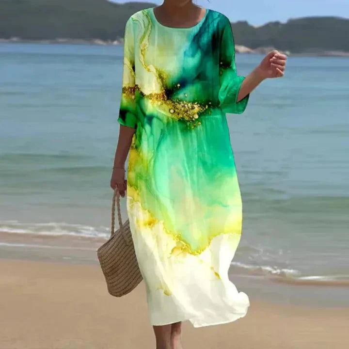 Margareta | Elegantes Blumen Kleid