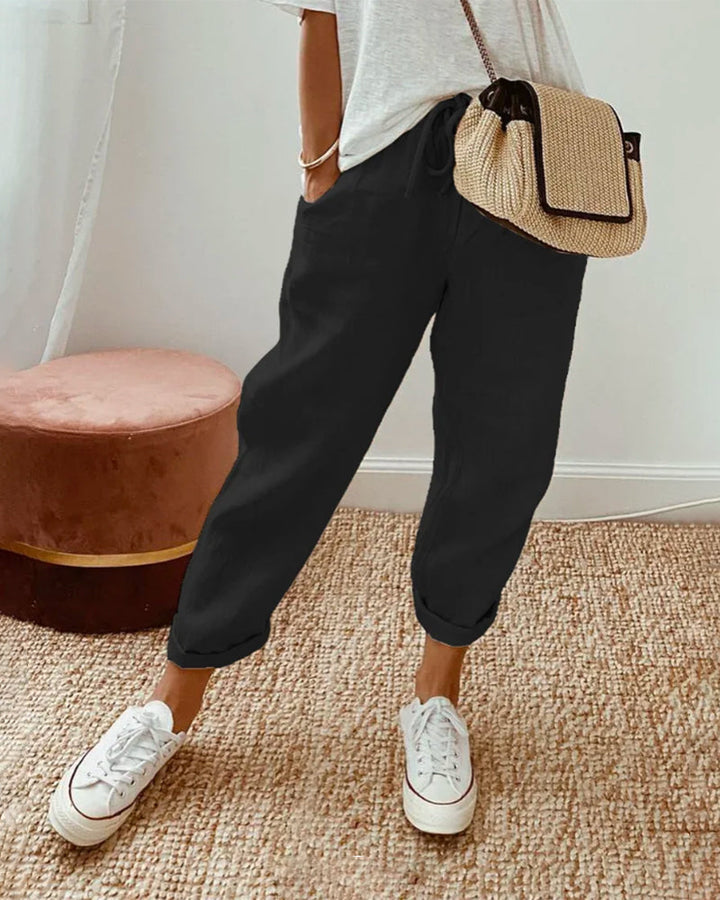 LUCY - Anti-Schweiß Luxus Leinenhose