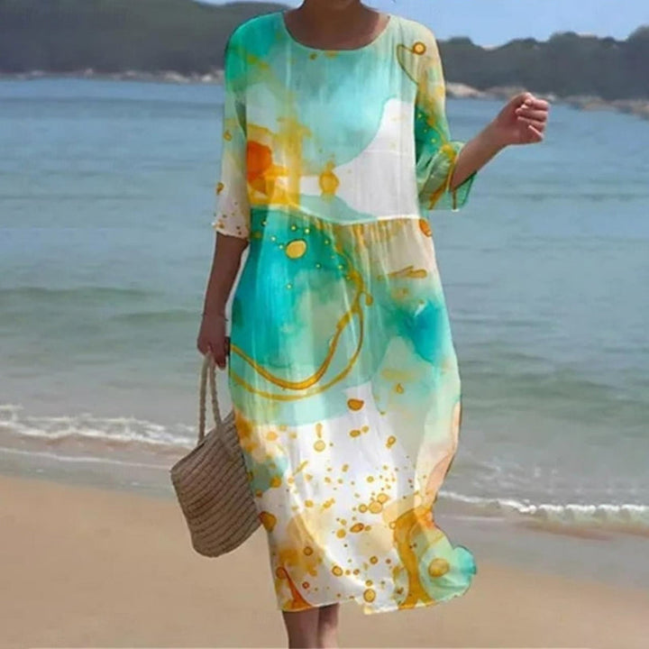 Margareta | Elegantes Blumen Kleid