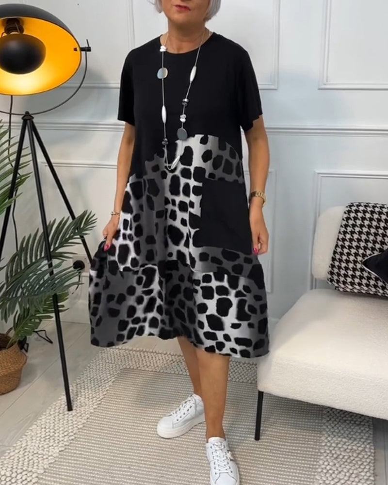 Louise™ | Lässiges Bedrucktes Kleid