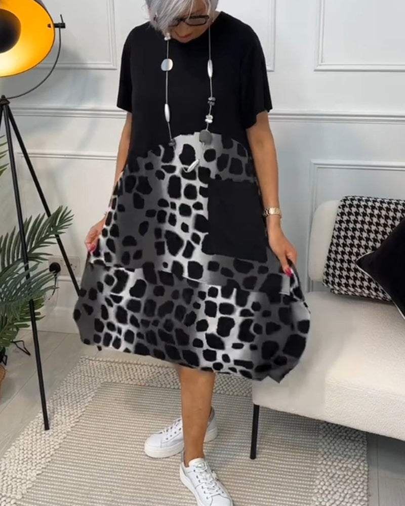 Louise™ | Lässiges Bedrucktes Kleid