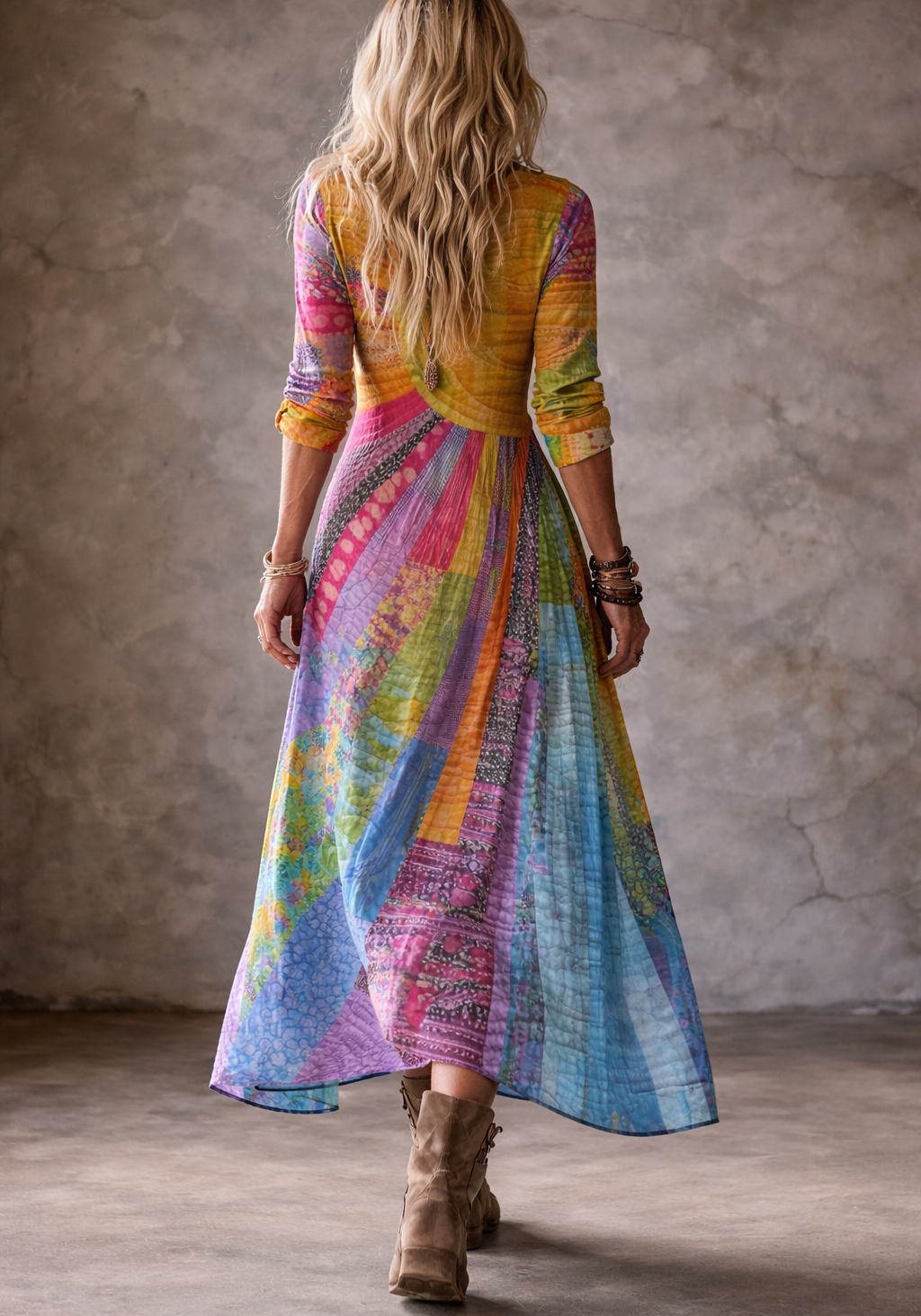 Luna | Bohemian Kleid mit sommerlichem Design