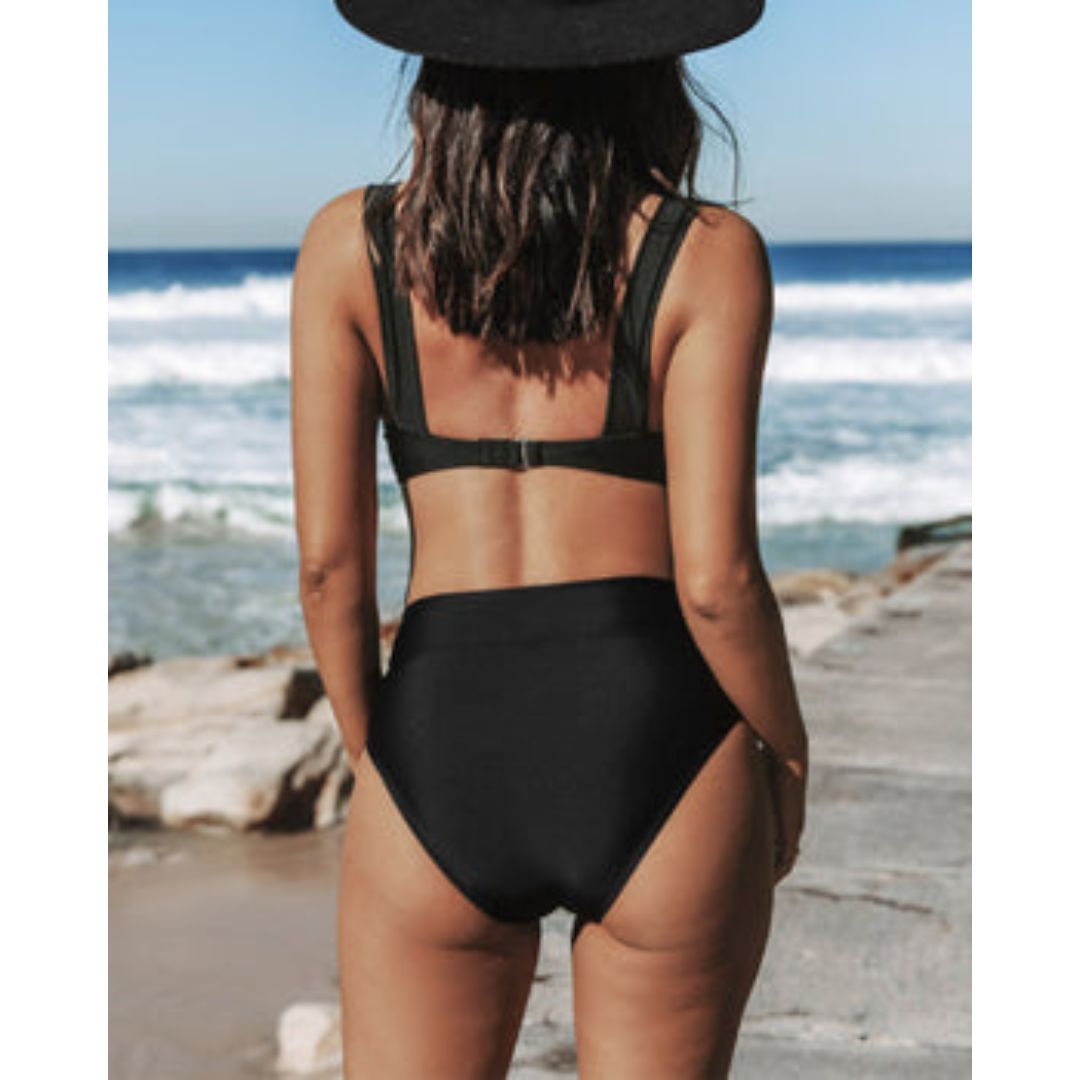 Hilde - Klassischer High-Waisted Badeanzug