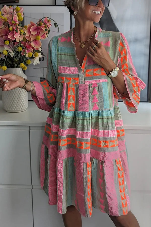 Juliane – Boho Schwingkleid mit Stufen