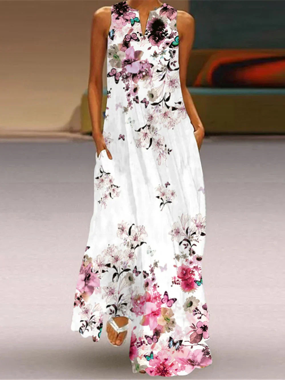 Aurelia™ - Butterfly Bloom A-Linienkleid