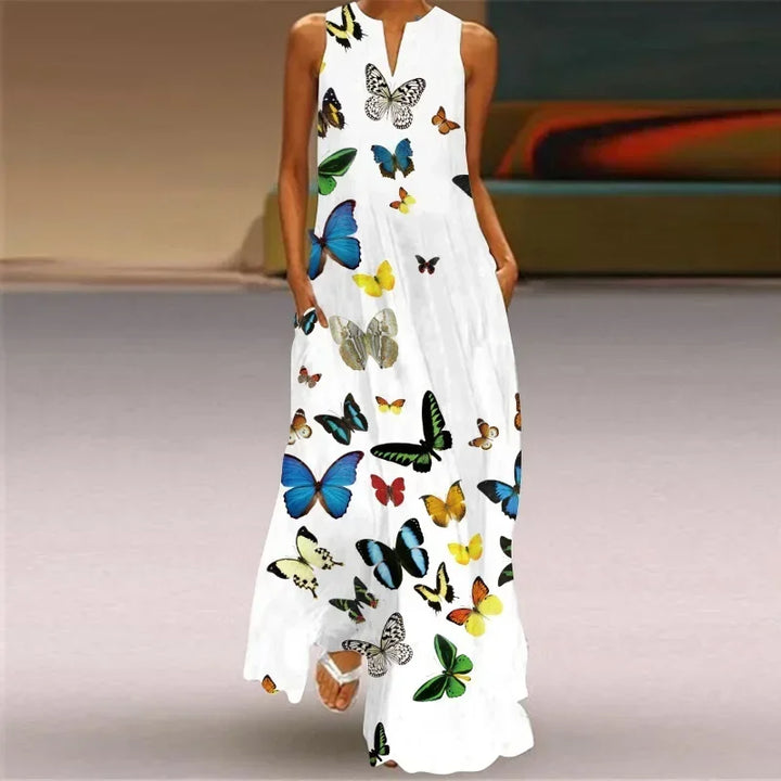 Aurelia™ - Butterfly Bloom A-Linienkleid