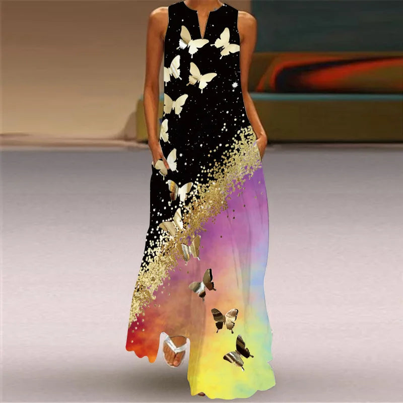 Aurelia™ - Butterfly Bloom A-Linienkleid