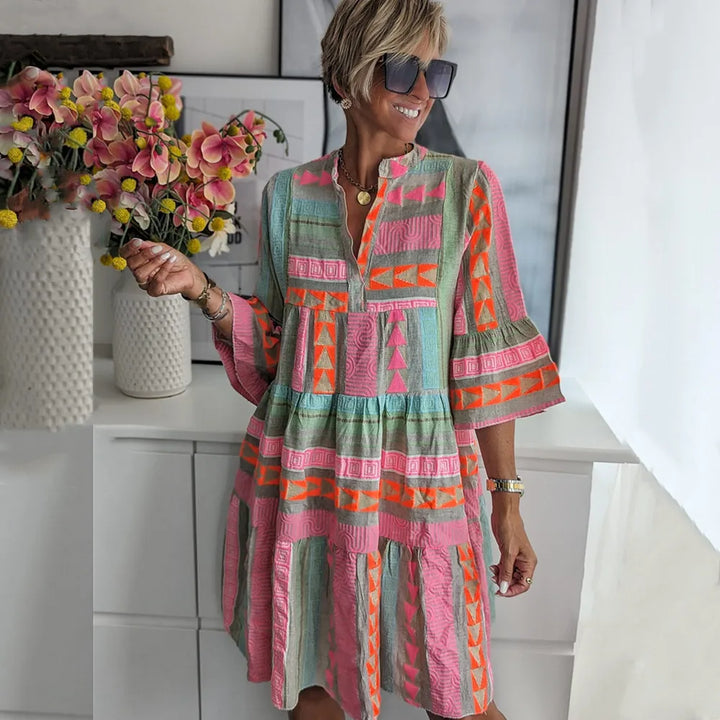 Juliane – Boho Schwingkleid mit Stufen
