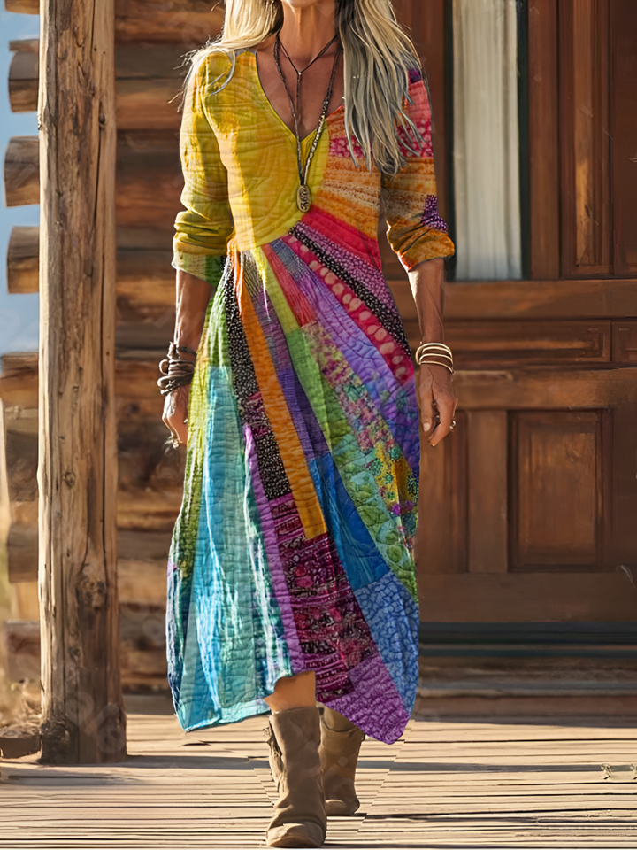 Luna | Bohemian Kleid mit sommerlichem Design