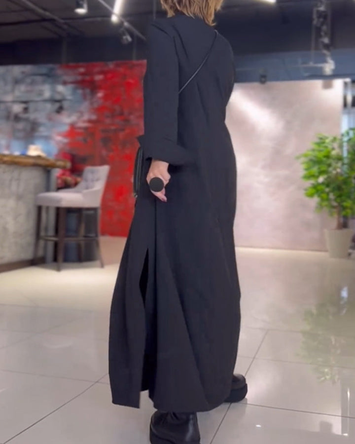 Evie - Retro Vibe Lockere Maxi-Kleid