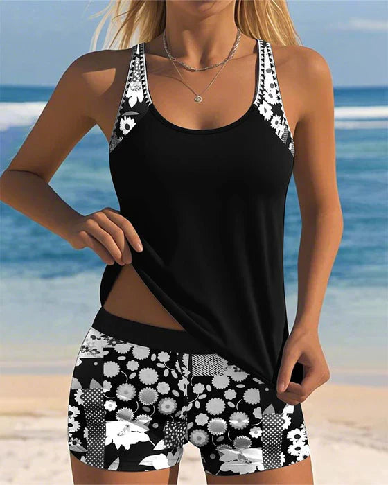 Yara - Sport Badeanzug mit Boxershorts