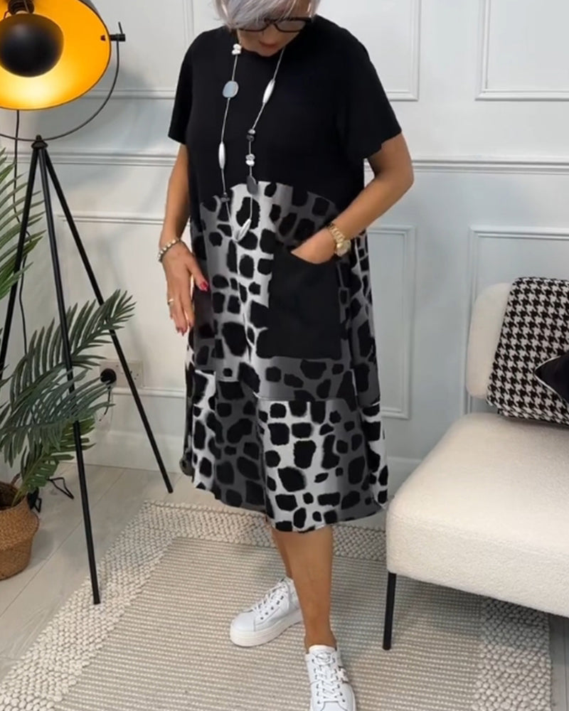 Louise™ | Lässiges Bedrucktes Kleid