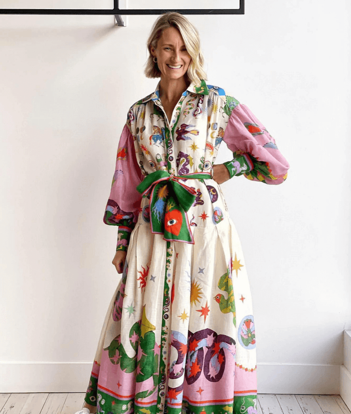 Dorthe™ | Schickes italienisches Maxikleid