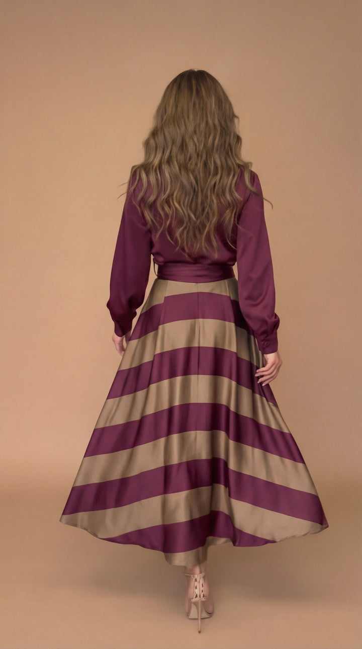 Mila™ | Gestreiftes Maxikleid