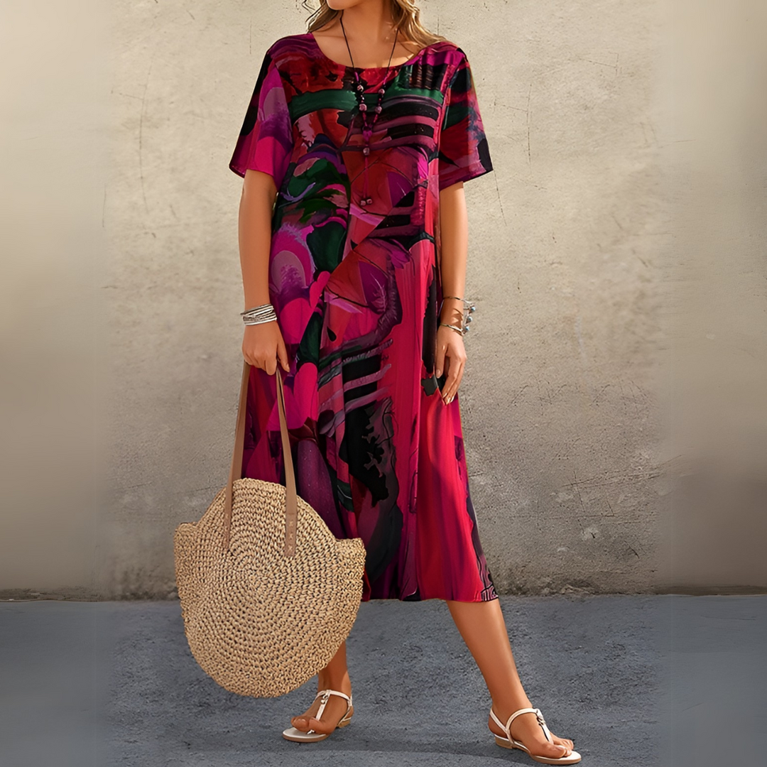 JOELLE | BLUMENKLEID IN EINEM LEICHTEN UND ELEGANTEN STIL