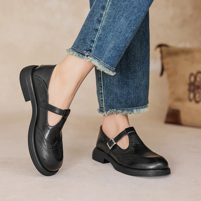 Velda - Elegante Leder-Mary Janes