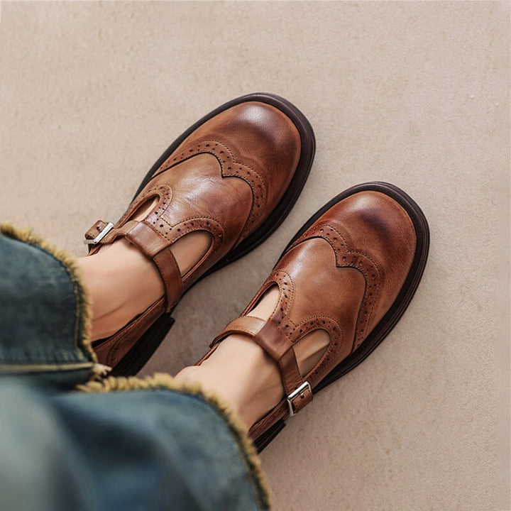 Velda - Elegante Leder-Mary Janes