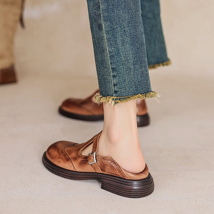 Velda - Elegante Leder-Mary Janes