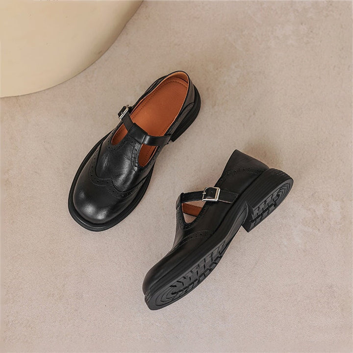Velda - Elegante Leder-Mary Janes