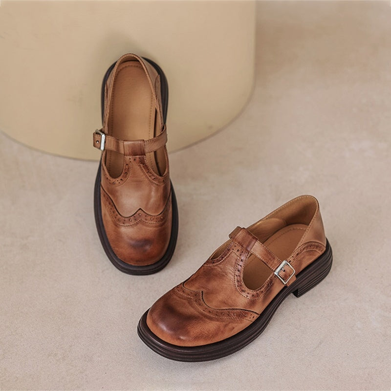 Velda - Elegante Leder-Mary Janes