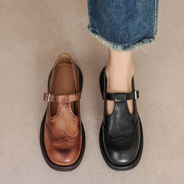 Velda - Elegante Leder-Mary Janes