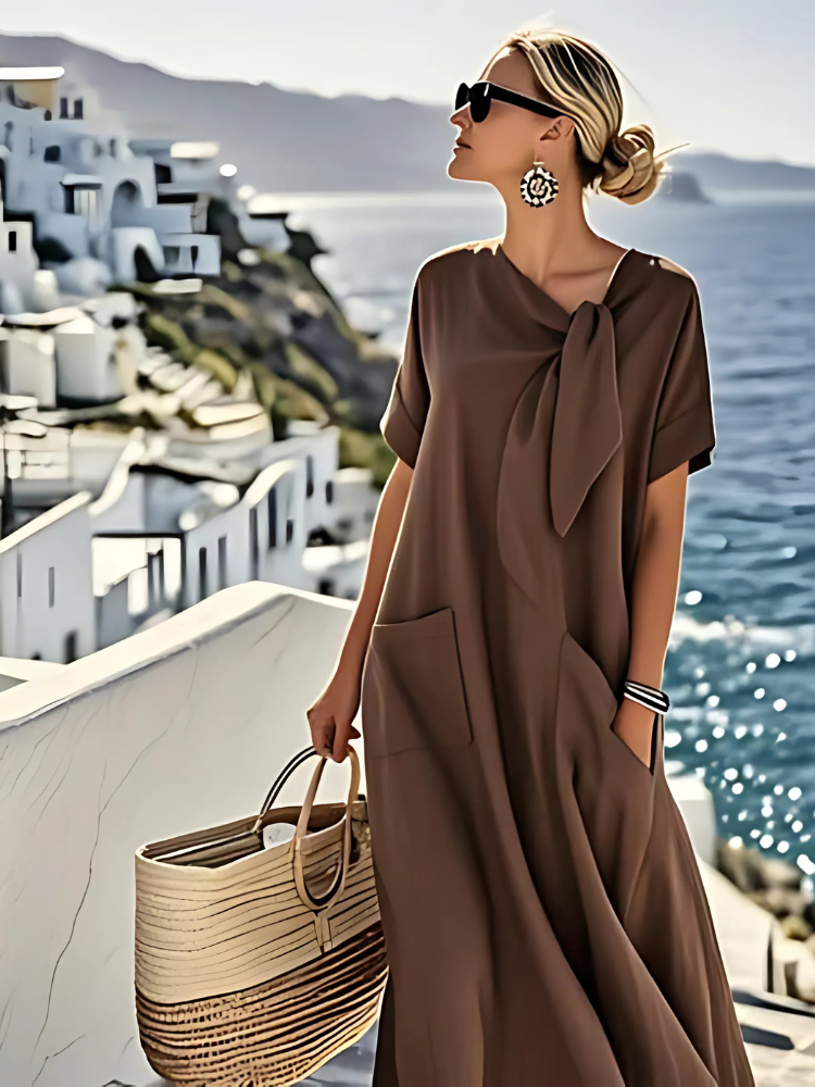 Ella™ Elegantes Kleid mit Taschen