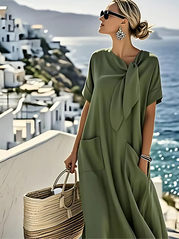 Ella™ - Elegantes Sommerkleid mit Taschen