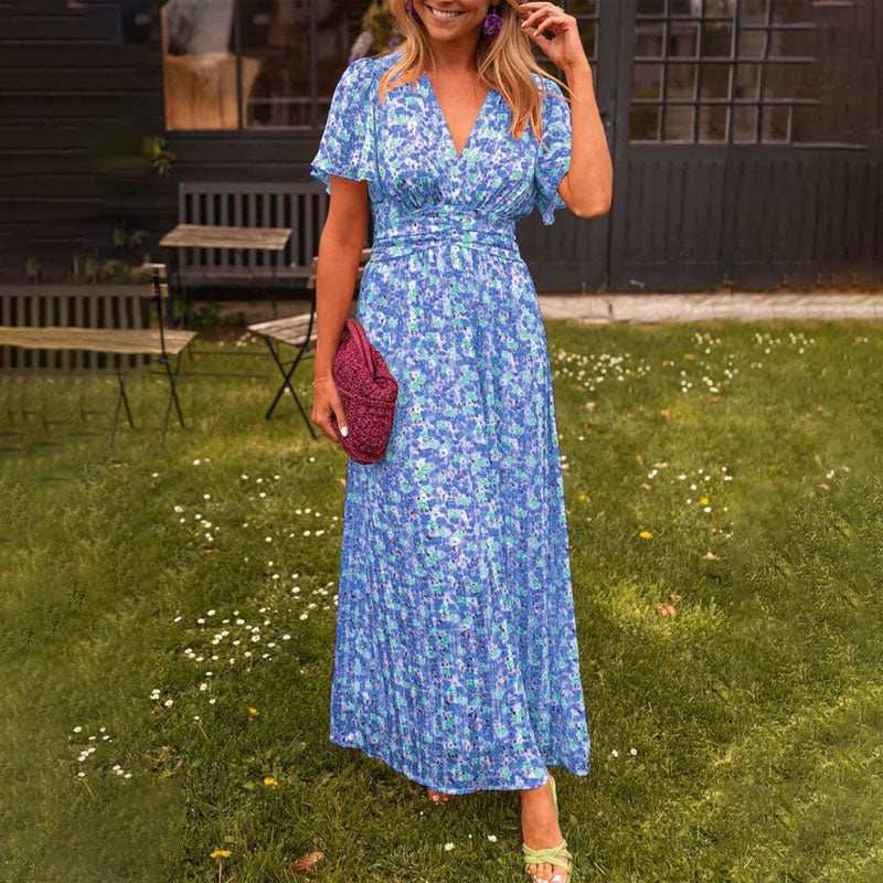Amelia™ - Elegantes Floral-Maxikleid