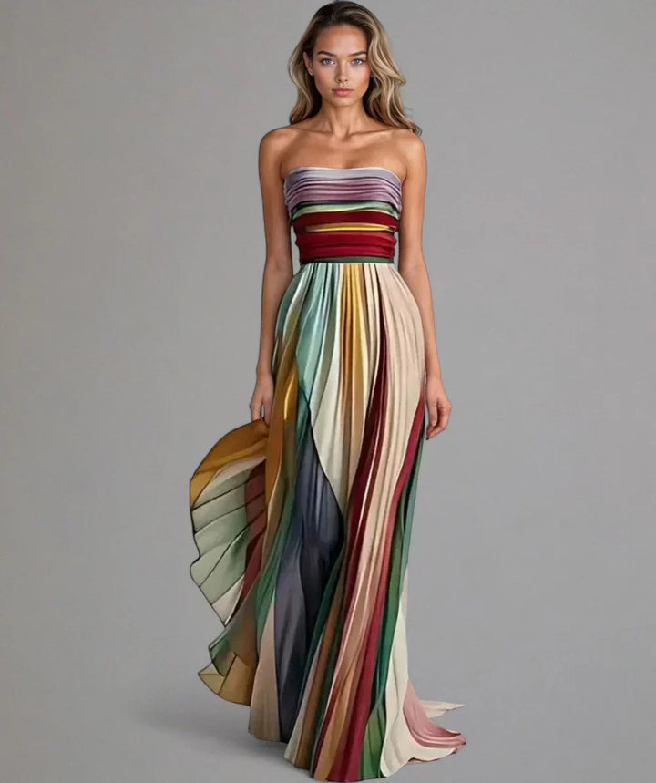 Asien | Elegantes lässiges langes Kleid