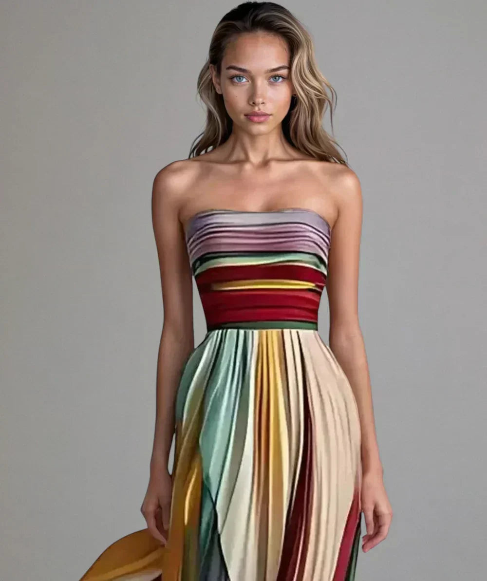 Asien | Elegantes lässiges langes Kleid